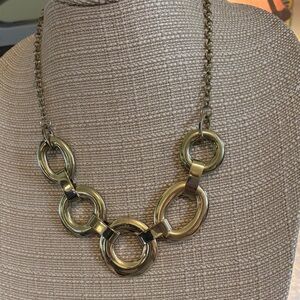 Gold Link Statement Necklace - Women Jewelry